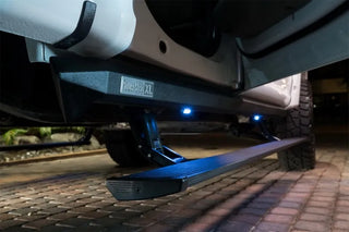 AMP Research Black PowerStep XL: Jeep Wrangler 2018-2024 w/ OEM Style Illumination