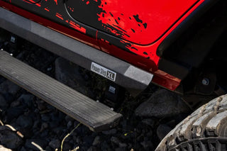 AMP Research Black PowerStep XL: Jeep Wrangler JK (2007-2018) w/ OEM Style Illumination