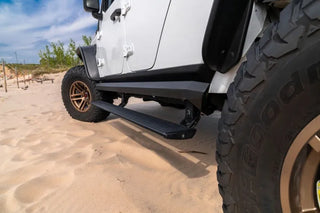 AMP Research Black PowerStep XL: Jeep Wrangler JK (2007-2018) w/ OEM Style Illumination