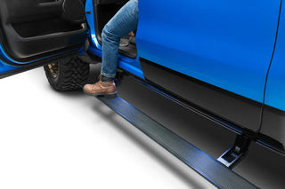 AMP Research Black PowerStep Xtreme: Ram 1500 2019-2024 w/ OEM Style Illumination