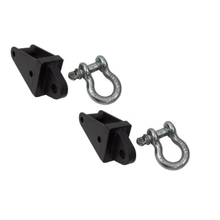 Fishbone Offroad Rear D-Ring Frame Mounts (REAR): Jeep Wrangler JK 2007-2018