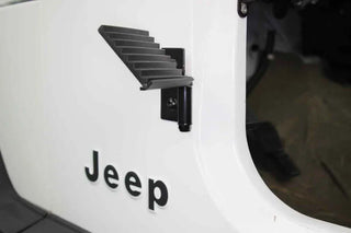 Fishbone Offroad Black Foot Peg Set: Jeep Scrambler (81-86) / Wrangler (87-06)