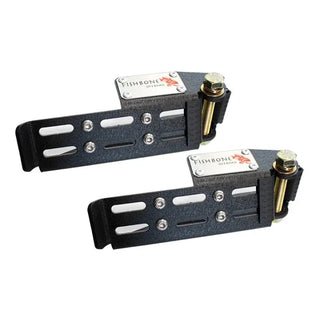 Fishbone Offroad Black Steel Foot Peg Set: Jeep Gladiator / Wrangler / Wrangler JK (07-24) - Black