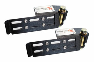 Fishbone Offroad Black Steel Foot Peg Set: Jeep Gladiator / Wrangler / Wrangler JK (07-24) - Black