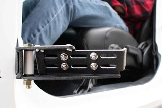 Fishbone Offroad Black Steel Foot Peg Set: Jeep Gladiator / Wrangler / Wrangler JK (07-24) - Black