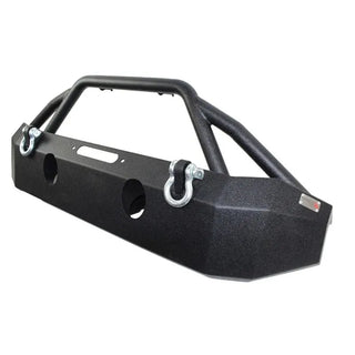 Fishbone Offroad Black Powdercoated Full Width Front Winch Bumper: Jeep Wrangler JK 2007-2018