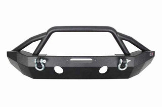 Fishbone Offroad Black Powdercoated Full Width Front Winch Bumper: Jeep Wrangler JK 2007-2018