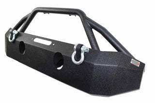 Fishbone Offroad Black Powdercoated Full Width Front Winch Bumper: Jeep Wrangler JK 2007-2018