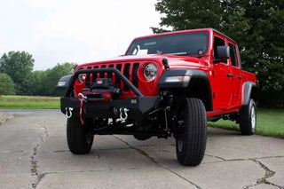 Fishbone Offroad Front Bumper: Jeep Gladiator (20-24) / Wrangler (18-24)