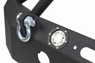 Fishbone Offroad Black Textured Powder Coated Front Winch Bumper w/ LEDs (FRONT): Jeep Wrangler