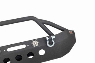 Fishbone Offroad Black Textured Powder Coated Front Winch Bumper w/ LEDs (FRONT): Jeep Wrangler
