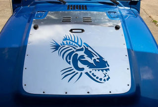 Fishbone Offroad Black Hood Louver: Jeep Wrangler (07-17) / JK (18)