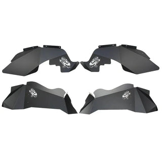 Fishbone Offroad Black Powdercoated Aluminum Inner Fenders: Jeep Wrangler JK 2007-2018