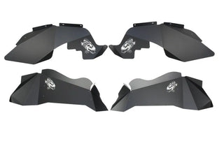 Fishbone Offroad Black Powdercoated Aluminum Inner Fenders: Jeep Wrangler JK 2007-2018