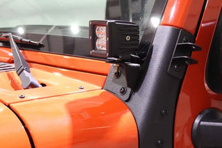 Fishbone Offroad Windshield Light Bracket: Jeep Wrangler JK 2007-2018