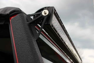 Fishbone Offroad Black Textured Powdercoat Light Bar Bracket: Jeep Wrangler 1997-2006