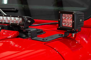Fishbone Offroad Cowl Light Bracket: Jeep Gladiator (20-24) / Wrangler (18-24)