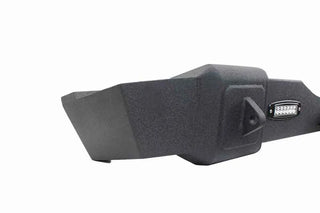 Fishbone Offroad Steel Rear Bumper w/ LEDs: Jeep Wrangler JK (2007-2018) Blk Textured Powdercoat
