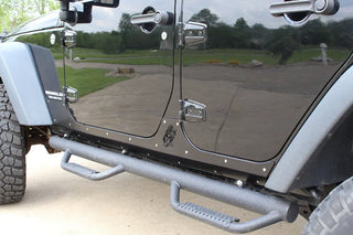Fishbone Offroad Rocker Guards Scale Armor: Jeep Wrangler JK 2007-2018 (FB23053)