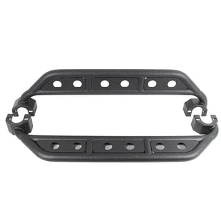 Fishbone Offroad Black Textured Powdercoated Steel Side Steps: Jeep Wrangler JK 2007-2018