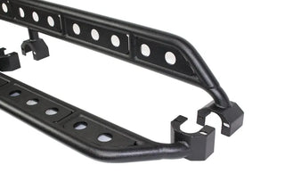 Fishbone Offroad Black Textured Powder Coated Steel Side Steps: Jeep Wrangler JK 2007-2018