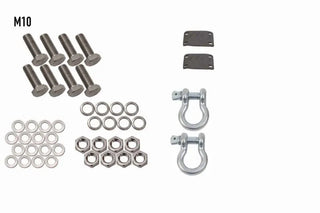 Fishbone Offroad D-Ring Mount Set: Jeep Gladiator (20-24) / Wrangler (07-24) / Wrangler JK (2018)