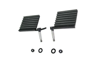 Fishbone Offroad Black Foot Peg Set: Jeep Wrangler (18-24) / Gladiator (20-24)