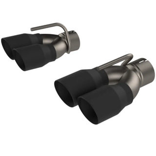 QTP Black Quad Tip Adapter: Dodge Challenger (15-23) (430015TB)