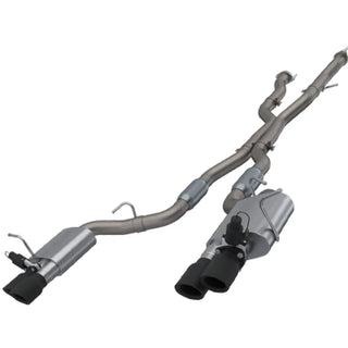 QTP Screamer Cat Back Exhaust with Black Tips: Jeep Grand Cherokee Trackhawk 2018-2022