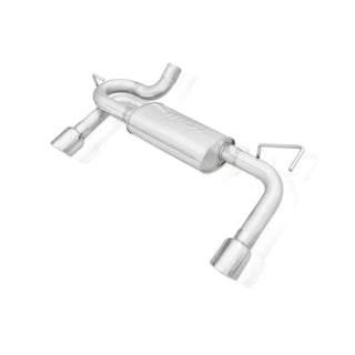 Stainless Works Axleback Exhaust Dual 4" Tips (REAR): Jeep Wrangler JK 2007-2018 3.8/3.6L