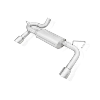 Stainless Works Axleback Exhaust Dual 4" Tips (REAR): Jeep Wrangler JK 2007-2018 3.8/3.6L