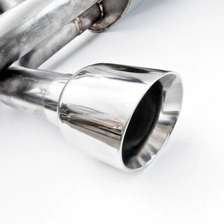 Stainless Works Axleback Exhaust Dual 4" Tips (REAR): Jeep Wrangler JK 2007-2018 3.8/3.6L