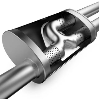 MagnaFlow Street Series Axle-Back Perf Exhaust Dual Polished Tips (REAR): Jeep Wrangler JL 2018-2024 2.0/3.6L