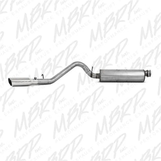 MBRP Aluminized 2.5" Cat-Back Exhaust (REAR): Jeep Wrangler TJ 2000-2006 2.5/4.0L