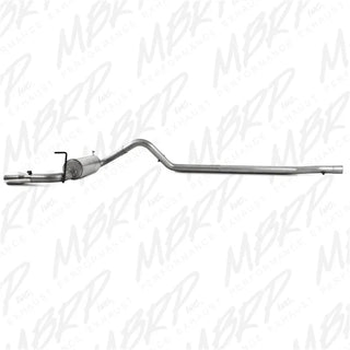 MBRP Installer Series 2.5" Cat-Back Exhaust (REAR): Jeep Wrangler JK 2007-2011 3.8L