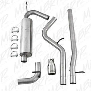 MBRP Installer Series 2.5" Cat-Back Exhaust (REAR): Jeep Wrangler JK 2007-2011 3.8L