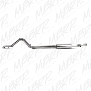 MBRP XP Series Off Road Cat-Back Exhaust T409 SS (REAR): Jeep Wrangler JK 2007-2011 3.8L