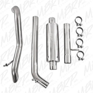 MBRP XP Series Off Road Cat-Back Exhaust T409 SS (REAR): Jeep Wrangler JK 2007-2011 3.8L