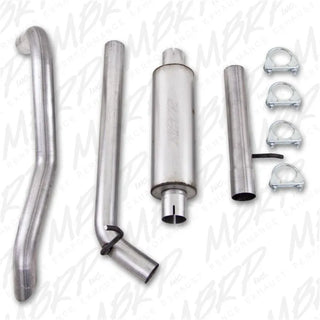 MBRP Installer Series Off Road Cat-Back Exhaust (REAR): Jeep Wrangler JK 2007-2011 3.8L