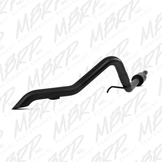 MBRP Black Series Off Road Cat-Back Exhaust Black Tip (REAR): Jeep Wrangler JK 2007-2011 3.8L