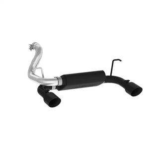 MBRP Black Series Dual Rear Exit 2.5" Axle-Back Exhaust Black Tips (REAR): Jeep Wrangler JL 2018-2024 3.6L