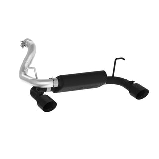 MBRP Black Series Dual Rear Exit 2.5" Axle-Back Exhaust Black Tips (REAR): Jeep Wrangler JL 2018-2024 3.6L