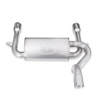 Stainless Works 304SS Factory Connect 2.5in Axle Back Exhaust System: Jeep Wrangler 2018-2020