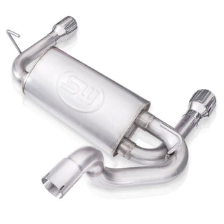 Stainless Works 304SS Factory Connect 2.5in Axle Back Exhaust System: Jeep Wrangler 2018-2020