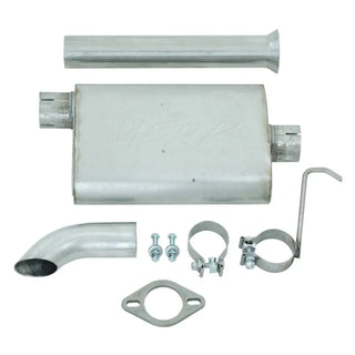 MBRP Armor Lite Off-Road Turn Down Aluminized 2.5" Cat-Back Exhaust (REAR): Jeep Wrangler TJ 2000-2006 2.5/4.0L
