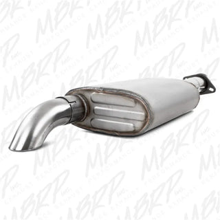 MBRP ARMOR PLUS Off-Road Turn Down SS 2.5" Cat-Back Exhaust (REAR): Jeep Wrangler TJ 2000-2006 2.5/4.0L