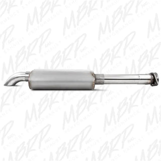 MBRP ARMOR PLUS Off-Road Turn Down SS 2.5" Cat-Back Exhaust (REAR): Jeep Wrangler TJ 2000-2006 2.5/4.0L