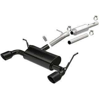 MagnaFlow Cat-Back Exhaust Black Tips (REAR): Jeep Wrangler 2012-2017 3.6L V6