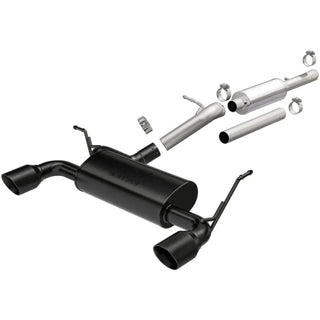 MagnaFlow Cat-Back Exhaust Black Tips (REAR): Jeep Wrangler 2012-2017 3.6L V6