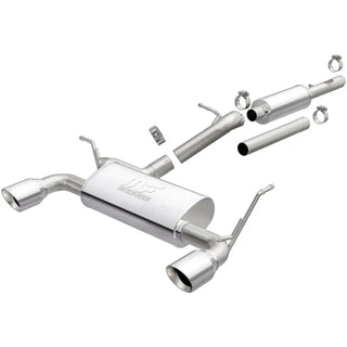 Magnaflow Cat-Back 2.5in SS Dual Muffler Exhaust (REAR): Jeep Wrangler 2012-2016 3.6L V6 w/Polished Tips